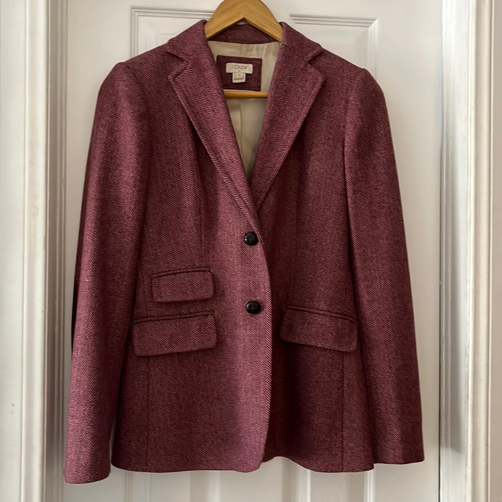 JCrew wool herringbone blazer